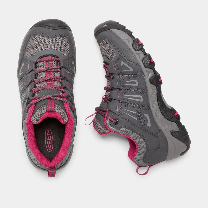 Zapatos Trekking Keen Oakridge Para Mujer Grises/Rosas - Zapatos Keen Mexico (214596-CEL)